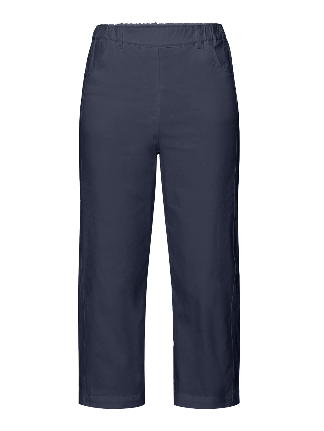 Brandtex marineblå bomulls-capri