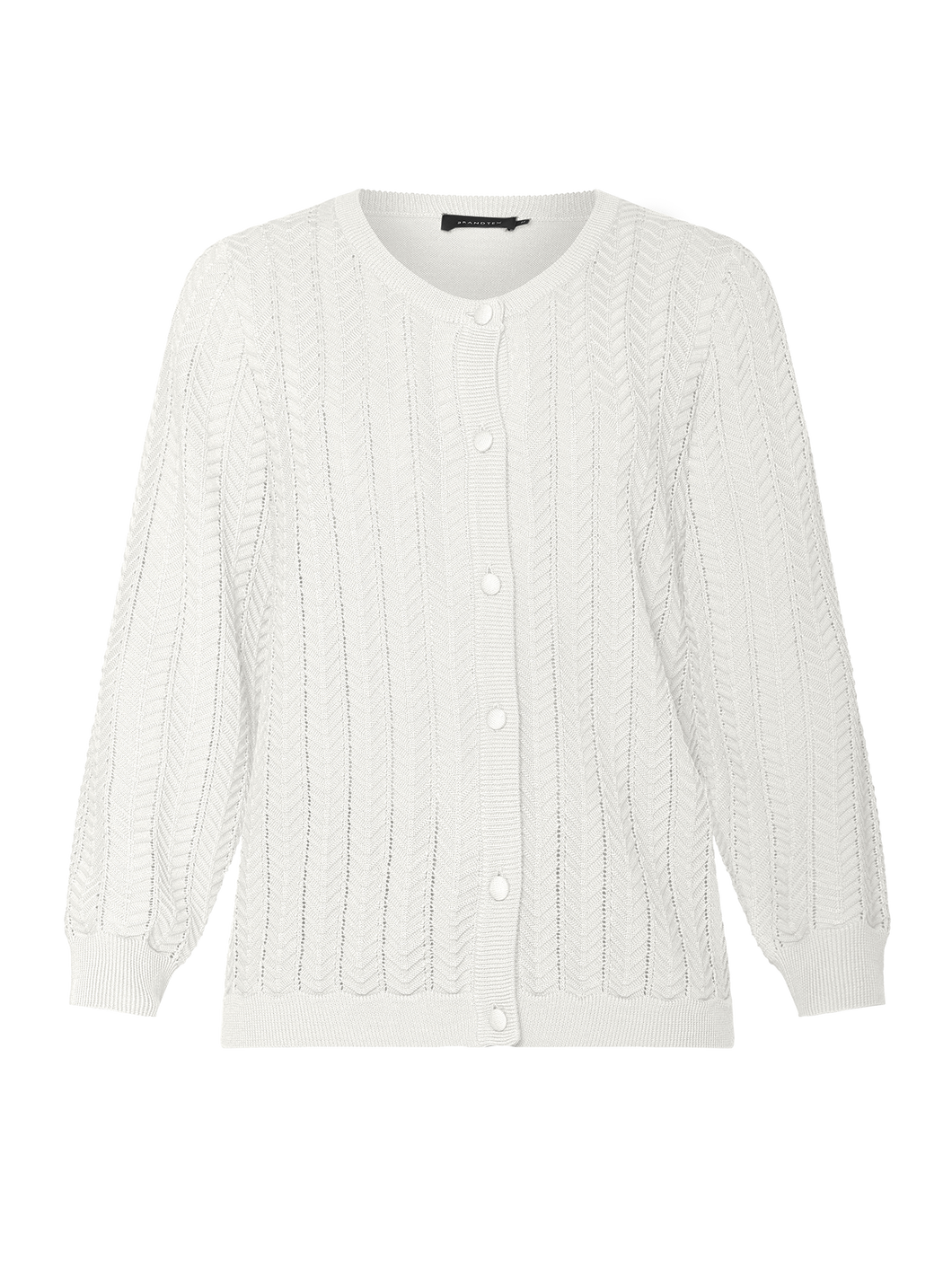 Brandtex jakke med hullstrikkmønster
